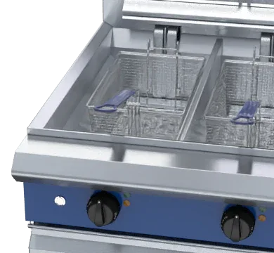 Blue Seal Evolution Series E66 - 600mm Twin Pan Electric Fryer