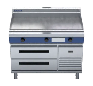 Blue Seal Evolution Series EP518-RB - 1200mm Electric Griddle Refrigerated Base - JD Catering Equipment Solutions Ltd