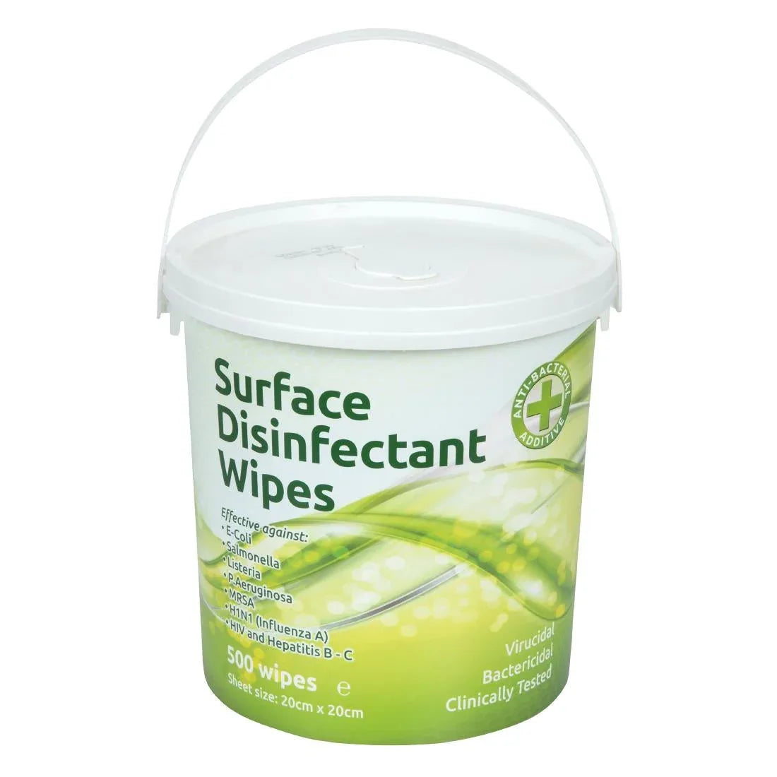 DE325 EcoTech Disinfectant Surface Wipes Bucket (500 Pack) - JD Catering Equipment Solutions Ltd