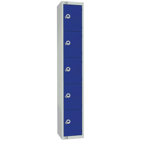 Elite Five Door Electronic Combination Locker Blue JD Catering Equipment Solutions Ltd