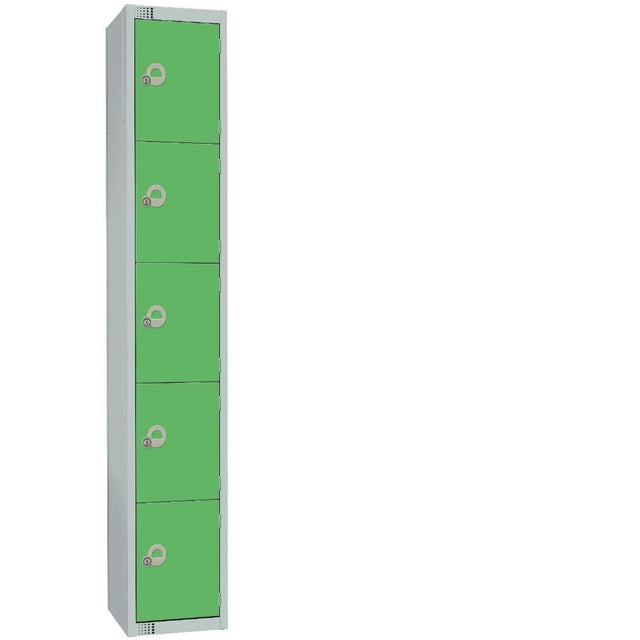 Elite Five Door Electronic Combination Locker Green JD Catering Equipment Solutions Ltd