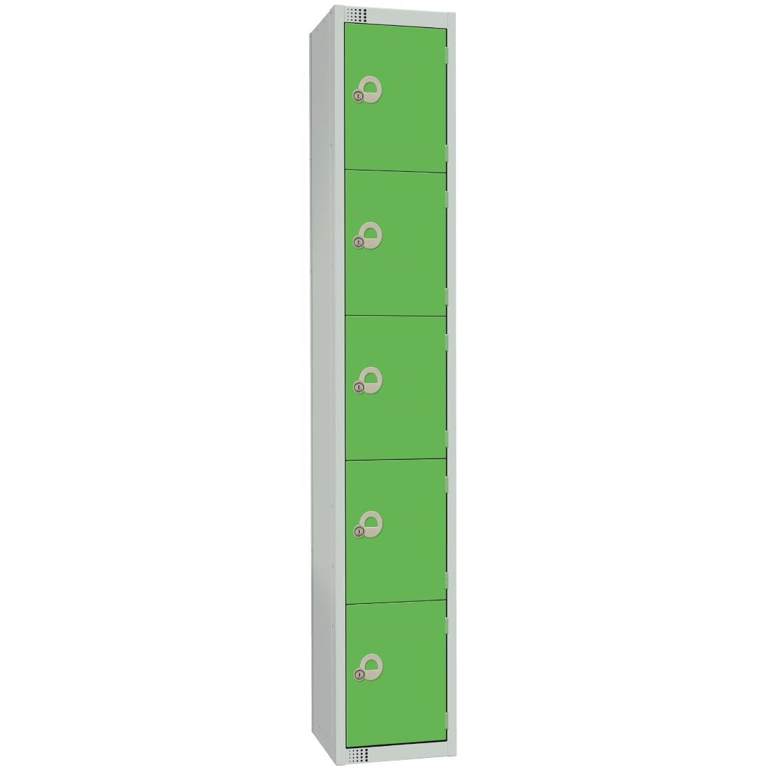 Elite Five Door Electronic Combination Locker Green JD Catering Equipment Solutions Ltd