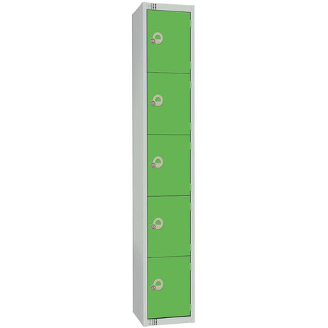 Elite Five Door Electronic Combination Locker Green JD Catering Equipment Solutions Ltd