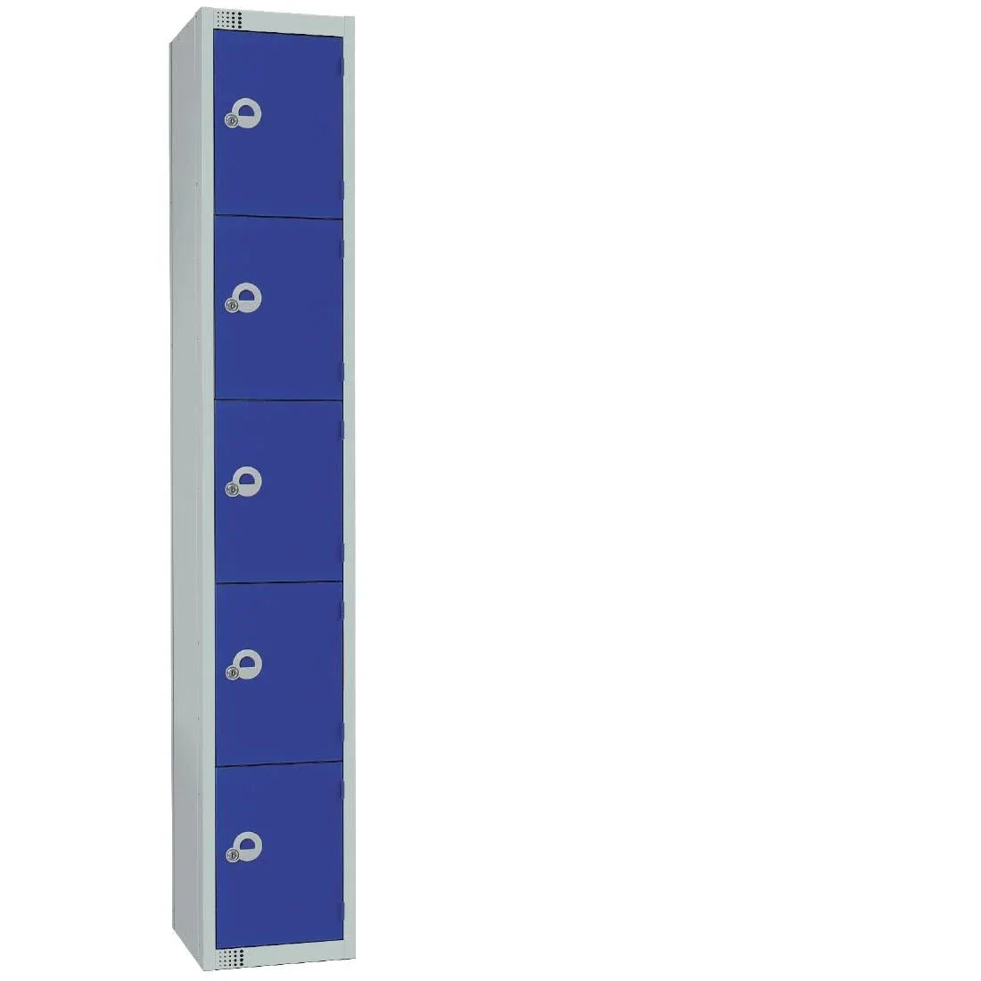 CG617-ELS Elite Five Door Electronic Combination Locker with Sloping Top Blue - JD Catering Equipment Solutions Ltd