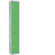 Elite Five Door Electronic Combination Locker with Sloping Top Green JD Catering Equipment Solutions Ltd
