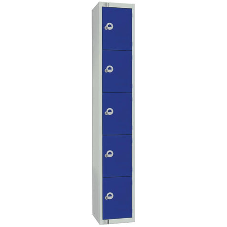 Elite Five Door Electronic Combination Locker with Sloping Top JD Catering Equipment Solutions Ltd