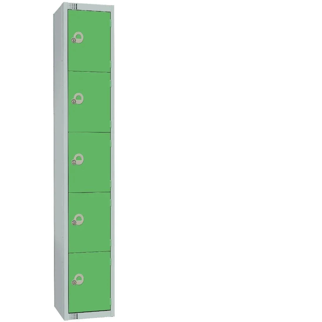 CG614-ELS Elite Five Door Electronic Combination Locker with Sloping Top White - JD Catering Equipment Solutions Ltd