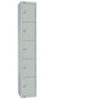 Elite Five Door Manual Combination Locker Locker Grey with Sloping Top JD Catering Equipment Solutions Ltd