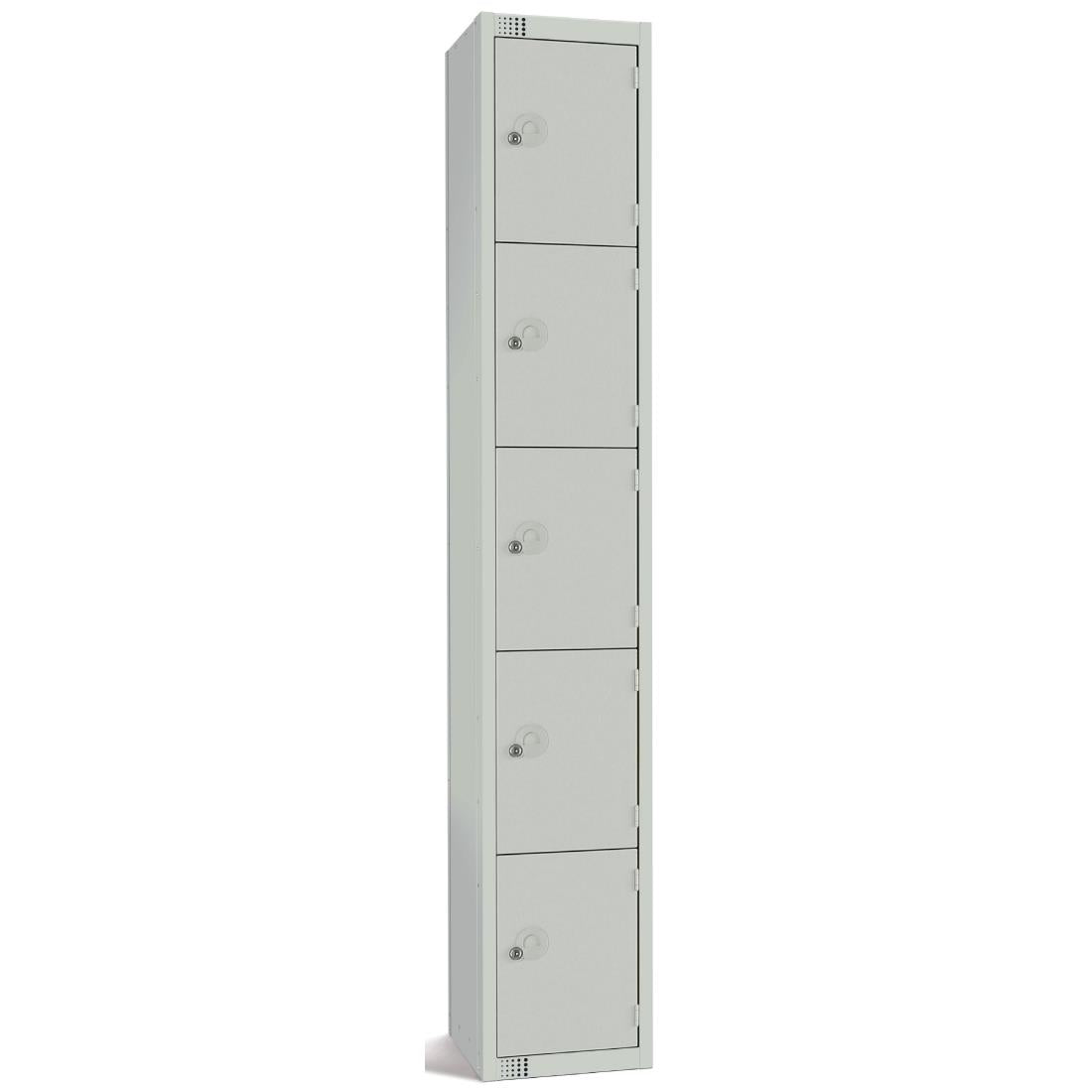 Elite Five Door Padlock Locker Grey JD Catering Equipment Solutions Ltd