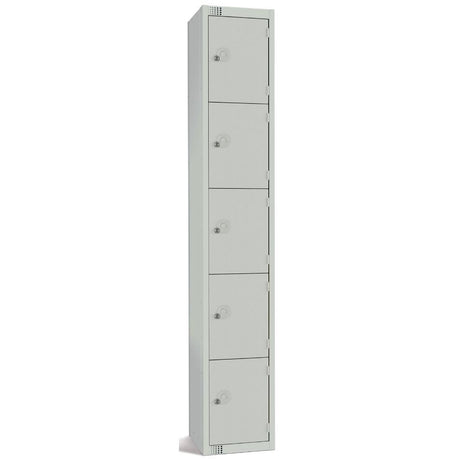Elite Five Door Padlock Locker Grey JD Catering Equipment Solutions Ltd