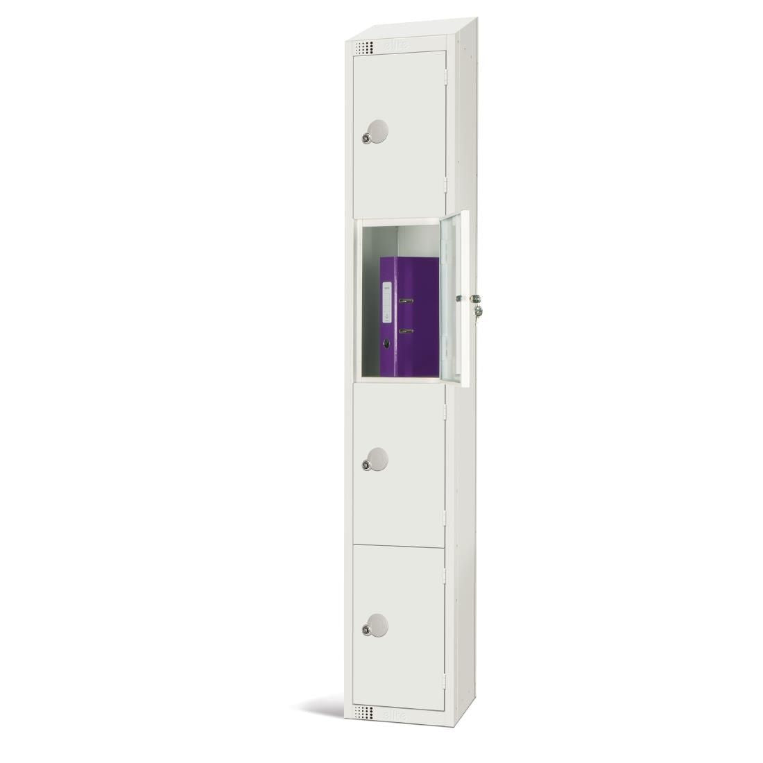 Elite Four Door Padlock Locker with Sloping Top JD Catering Equipment Solutions Ltd