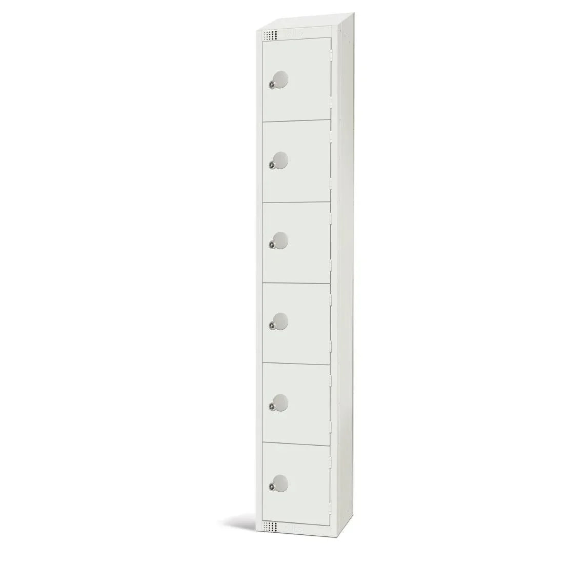 GR307-CNS Elite Six Door Coin Return Locker with Sloping Top - JD Catering Equipment Solutions Ltd