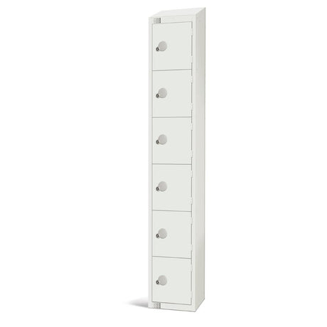 Elite Six Door Manual Combination Locker with Sloping Top JD Catering Equipment Solutions Ltd
