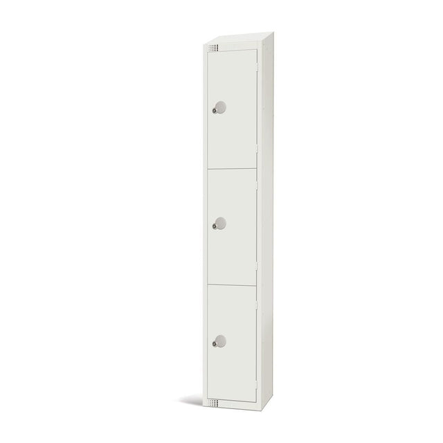 Elite Three Door Coin Return Locker with Sloping Top JD Catering Equipment Solutions Ltd