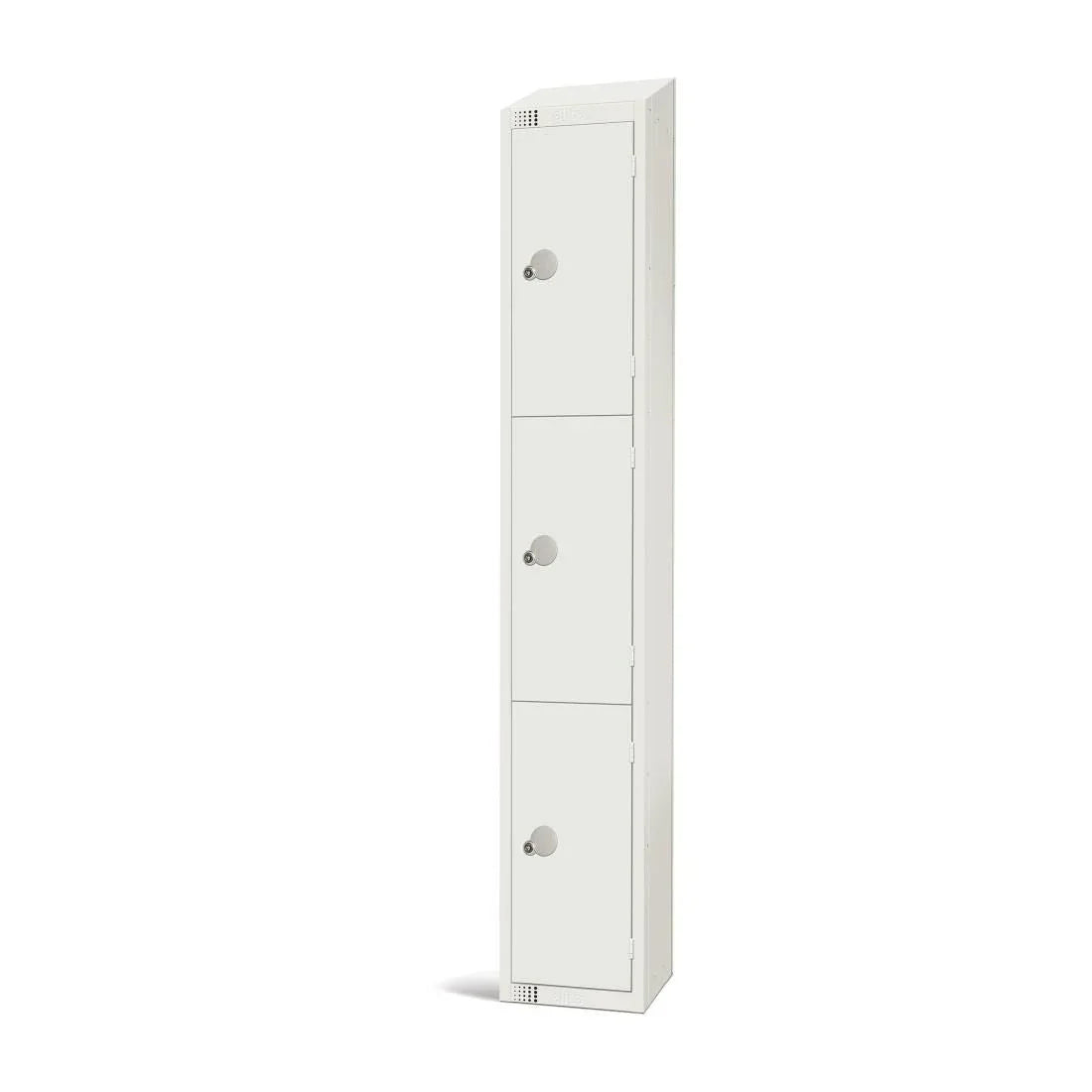GR304-CNS Elite Three Door Coin Return Locker with Sloping Top - JD Catering Equipment Solutions Ltd