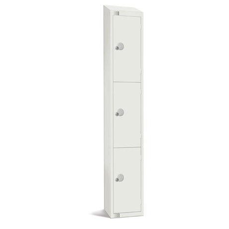 Elite Three Door Manual Combination Locker with Sloping Top JD Catering Equipment Solutions Ltd
