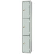 Elite Three Door Padlock Locker 300mm Deep JD Catering Equipment Solutions Ltd