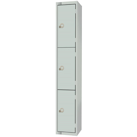 Elite Three Door Padlock Locker 300mm Deep JD Catering Equipment Solutions Ltd