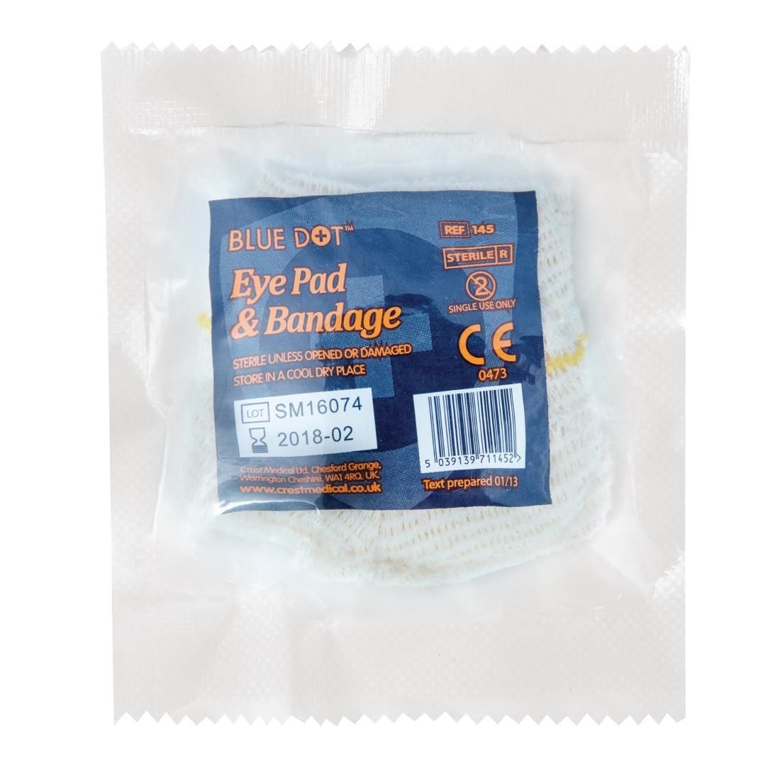 Eye Pad Dressing with Bandage Loop JD Catering Equipment Solutions Ltd