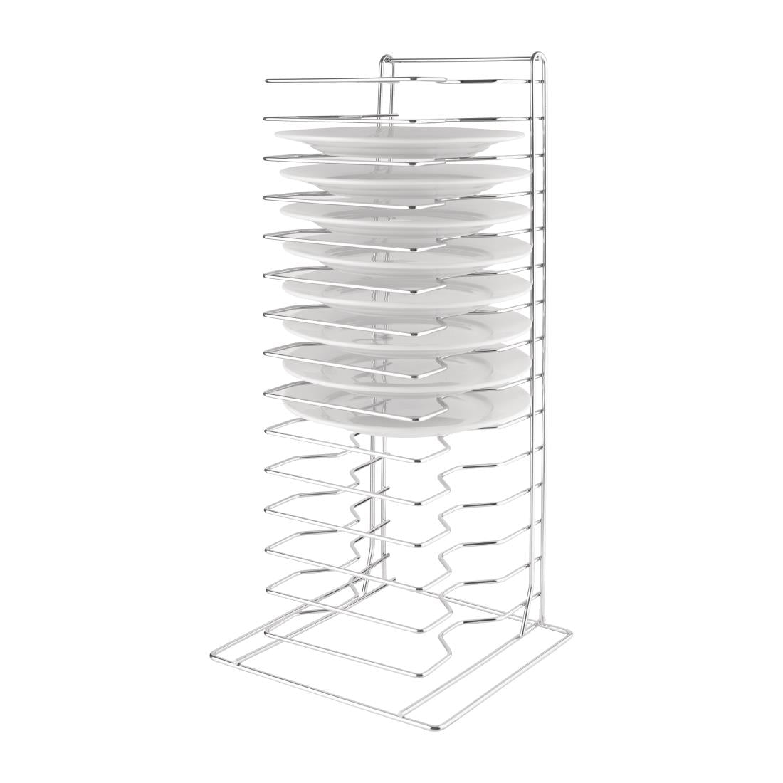 F027 Vogue Pizza Pan Stacking Rack 15 Slot JD Catering Equipment Solutions Ltd