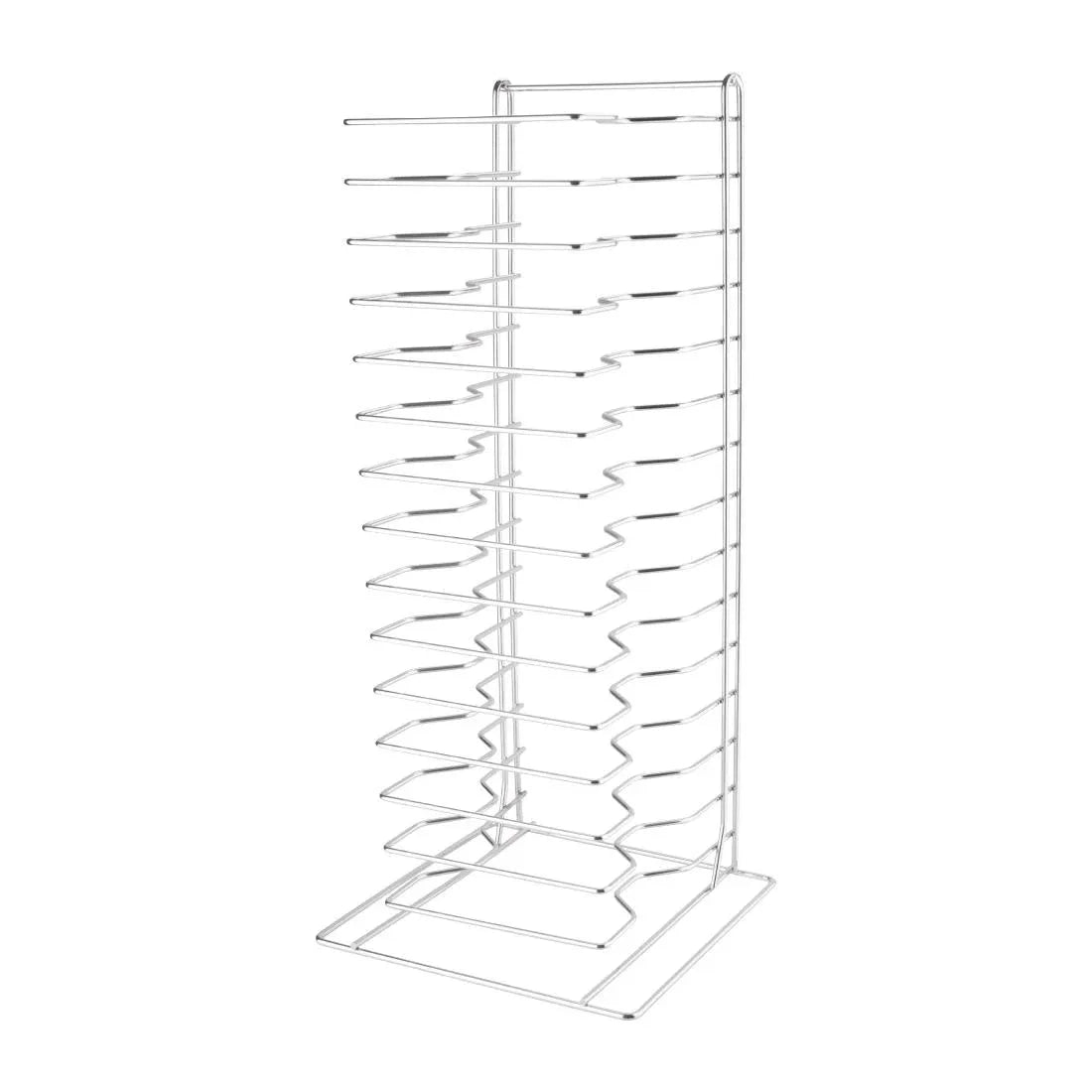 F027 Vogue Pizza Pan Stacking Rack 15 Slot JD Catering Equipment Solutions Ltd