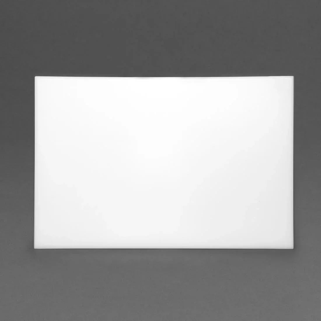 F157 Hygiplas Anti Microbial High Density White Chopping Board JD Catering Equipment Solutions Ltd