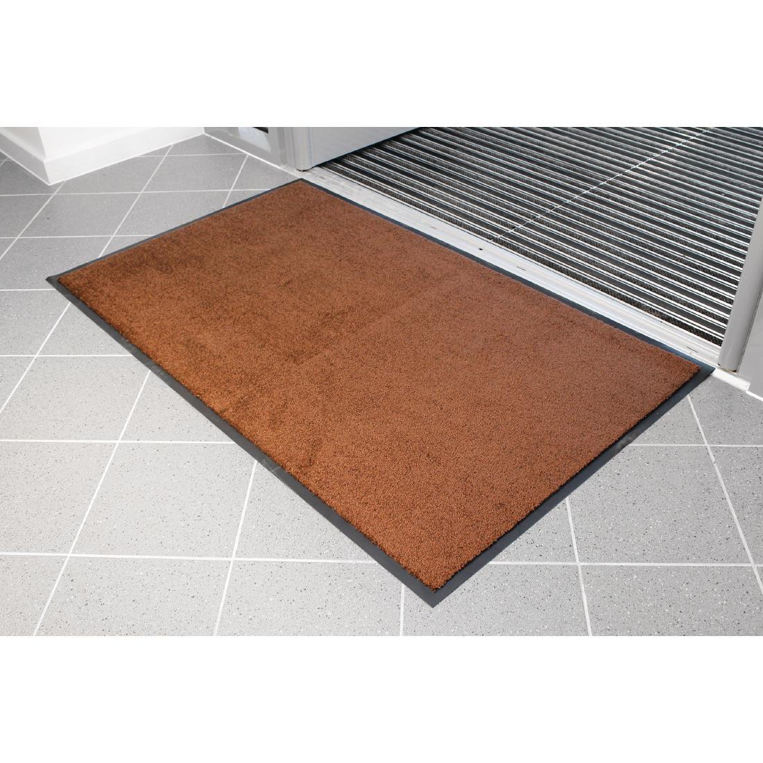 F289-BR Coba Entraplush Mat Brown 60 x 90cm - JD Catering Equipment Solutions Ltd