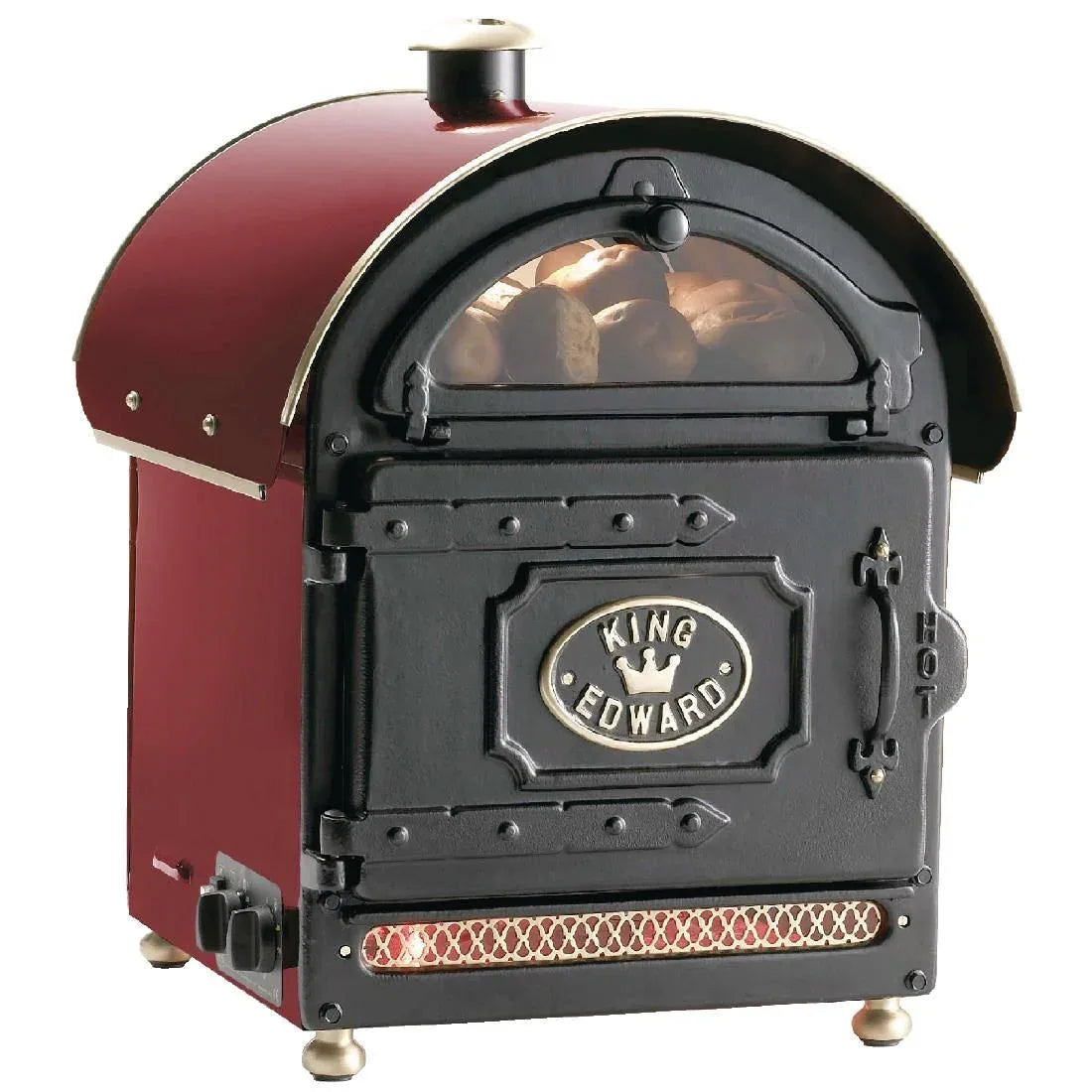 F455-CL King Edward Potato Baker Small Claret PB1FV - JD Catering Equipment Solutions Ltd