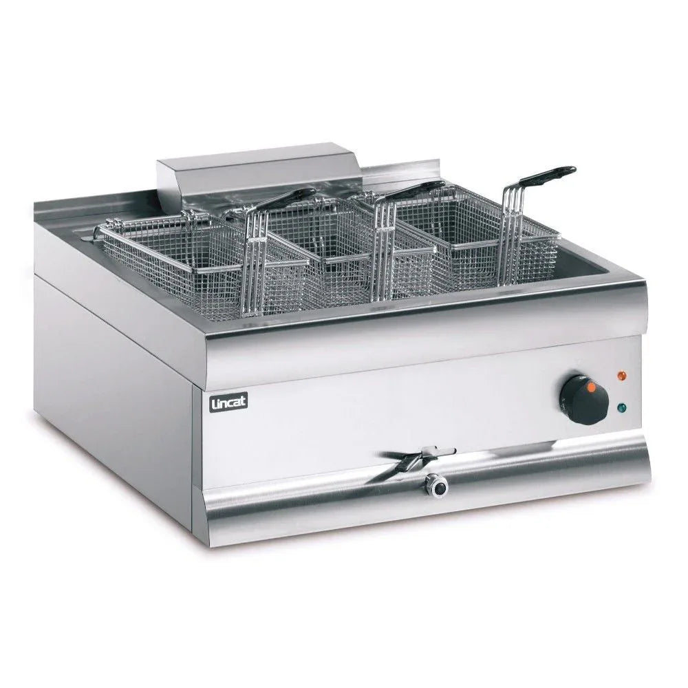 F898 Lincat Silverlink 600 Electric Counter-top Single Tank Fryer DF66/ST - JD Catering Equipment Solutions Ltd