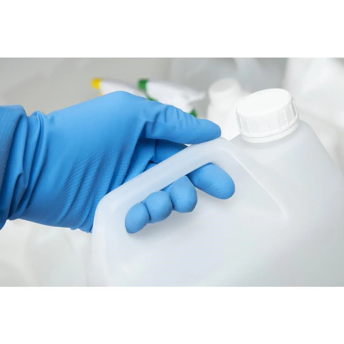 F953-M Jantex Household Glove Blue Medium - JD Catering Equipment Solutions Ltd