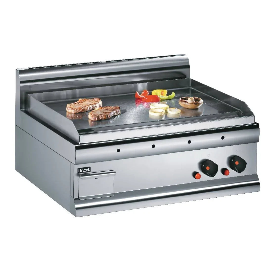 F999 Lincat Silverlink 600 Machined Steel Dual Zone Natural/LPG Griddle GS7 - JD Catering Equipment Solutions Ltd
