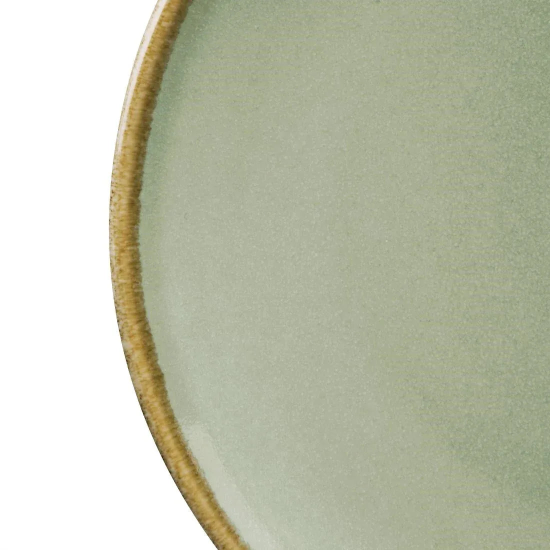 FA029 Olympia Kiln Moss Round Coupe Plates 178mm (Pack of 6) - JD Catering Equipment Solutions Ltd