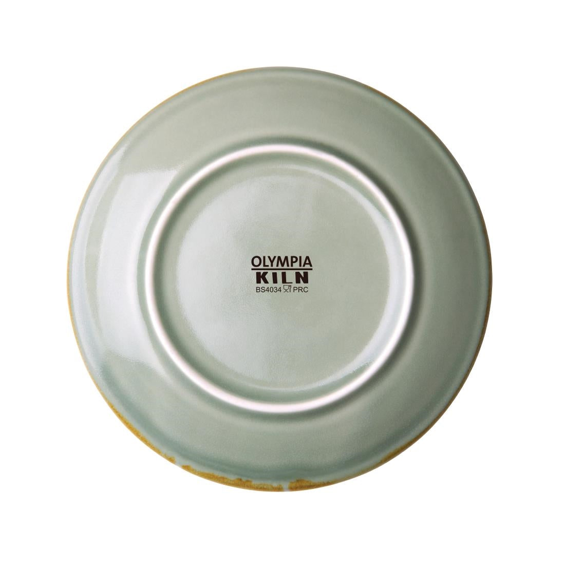 FA029 Olympia Kiln Moss Round Coupe Plates 178mm (Pack of 6) JD Catering Equipment Solutions Ltd