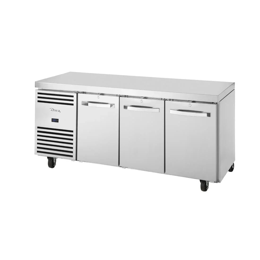 FA037 True 3 Door 1/1 GN Counter Freezer TCF1/3-CL-SS-DL-DR-DR - JD Catering Equipment Solutions Ltd