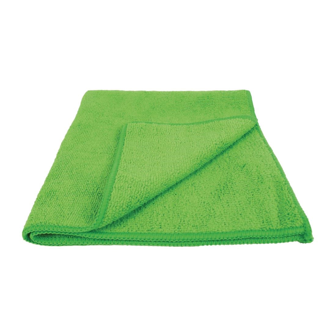 FA219 EcoTech Microfibre Cloths Green (Pack of 10) JD Catering Equipment Solutions Ltd