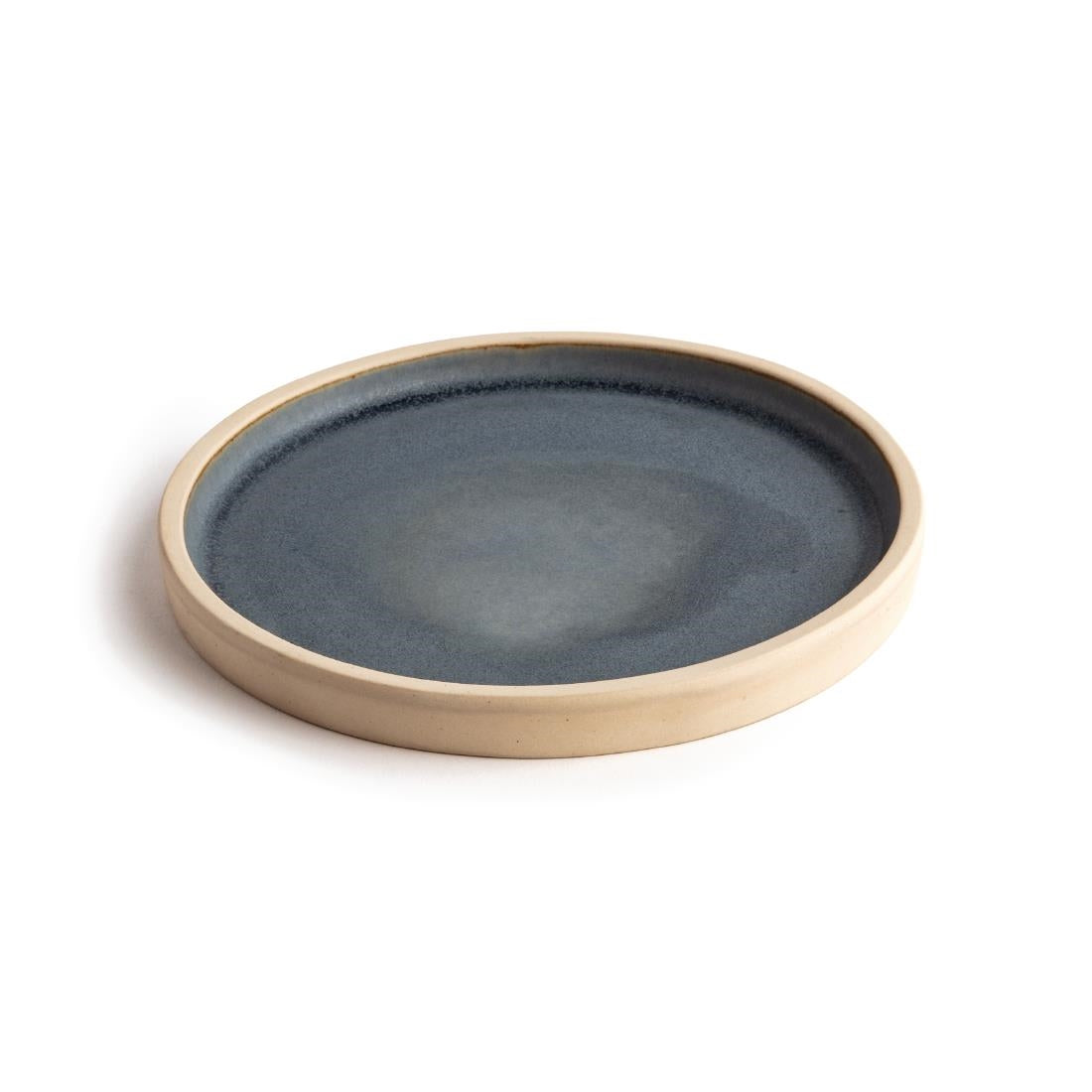 FA300 Olympia Canvas Flat Round Plate Blue Granite 180mm (Pack of 6) JD Catering Equipment Solutions Ltd