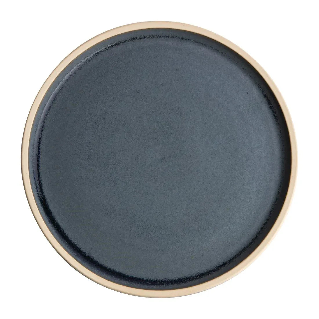 FA300 Olympia Canvas Flat Round Plate Blue Granite 180mm (Pack of 6) - JD Catering Equipment Solutions Ltd
