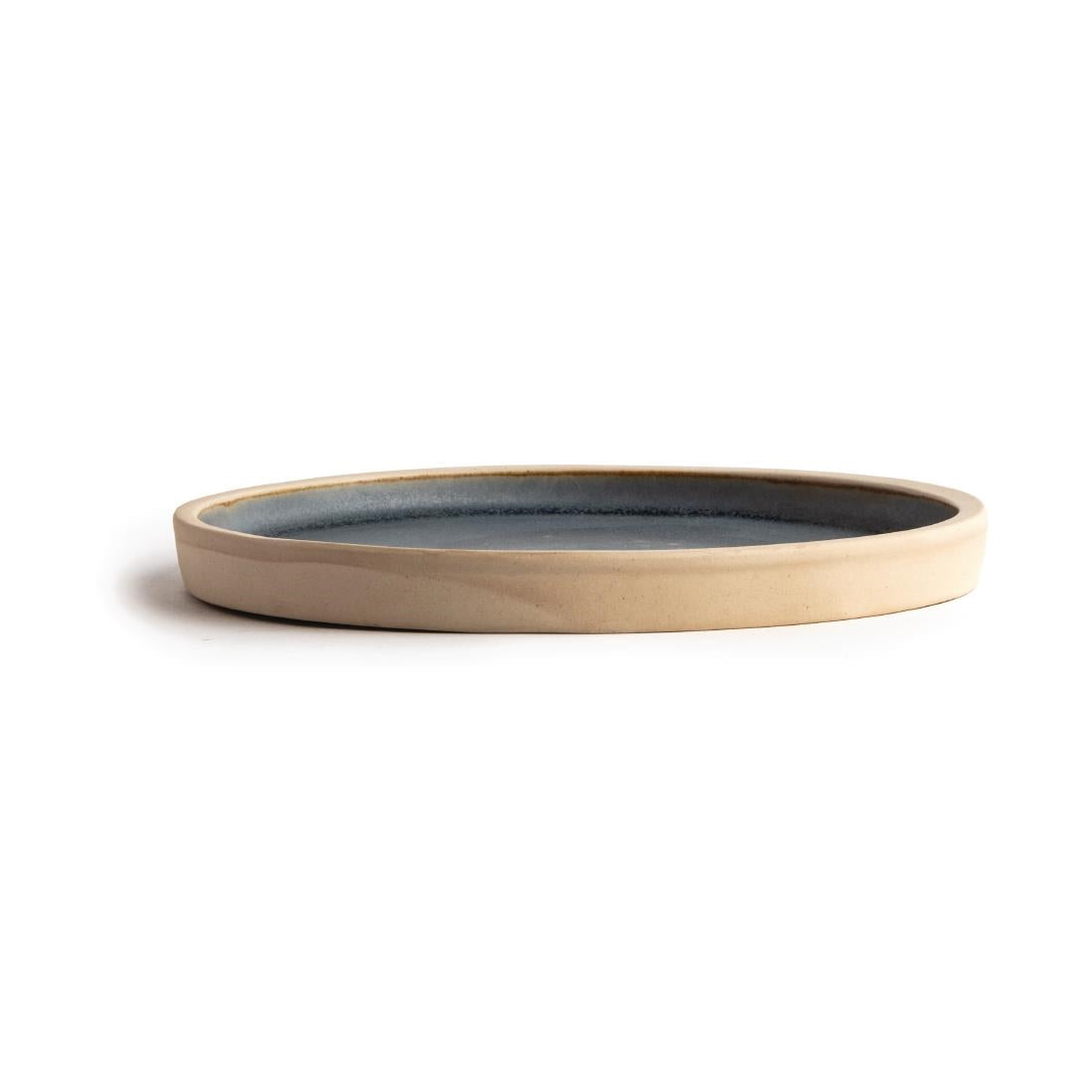 FA300 Olympia Canvas Flat Round Plate Blue Granite 180mm (Pack of 6) JD Catering Equipment Solutions Ltd