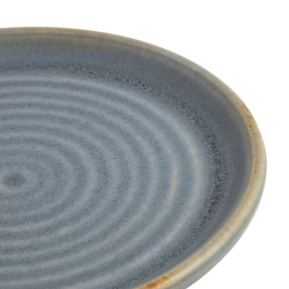 FA302 Olympia Canvas Small Rim Round Plate Blue Granite 180mm (Pack of 6) JD Catering Equipment Solutions Ltd