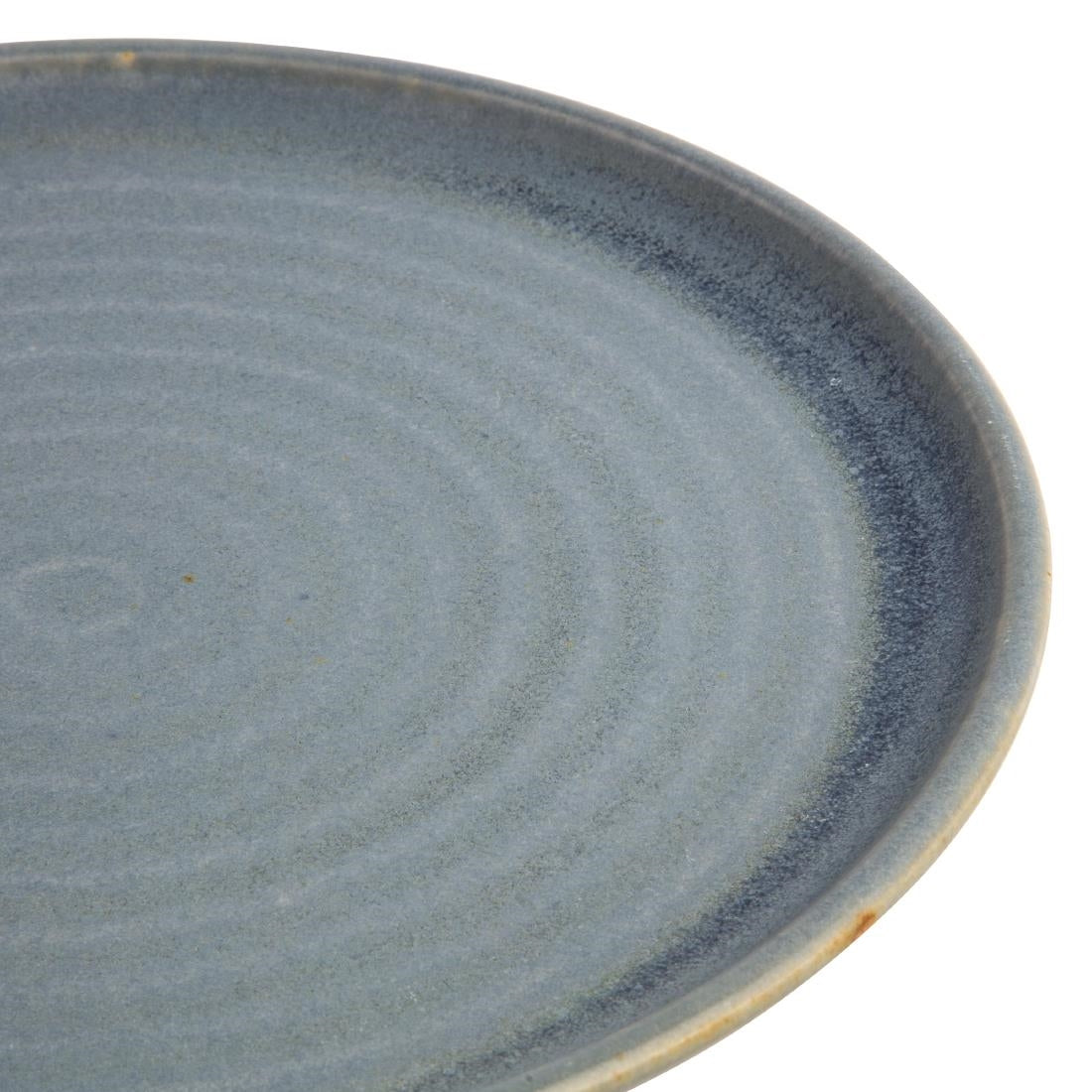 FA303 Olympia Canvas Small Rim Round Plate Blue Granite 265mm (Pack of 6) JD Catering Equipment Solutions Ltd