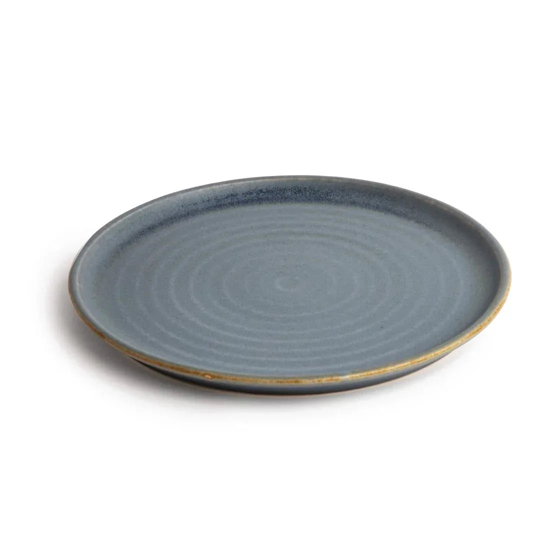 FA303 Olympia Canvas Small Rim Round Plate Blue Granite 265mm (Pack of 6) - JD Catering Equipment Solutions Ltd