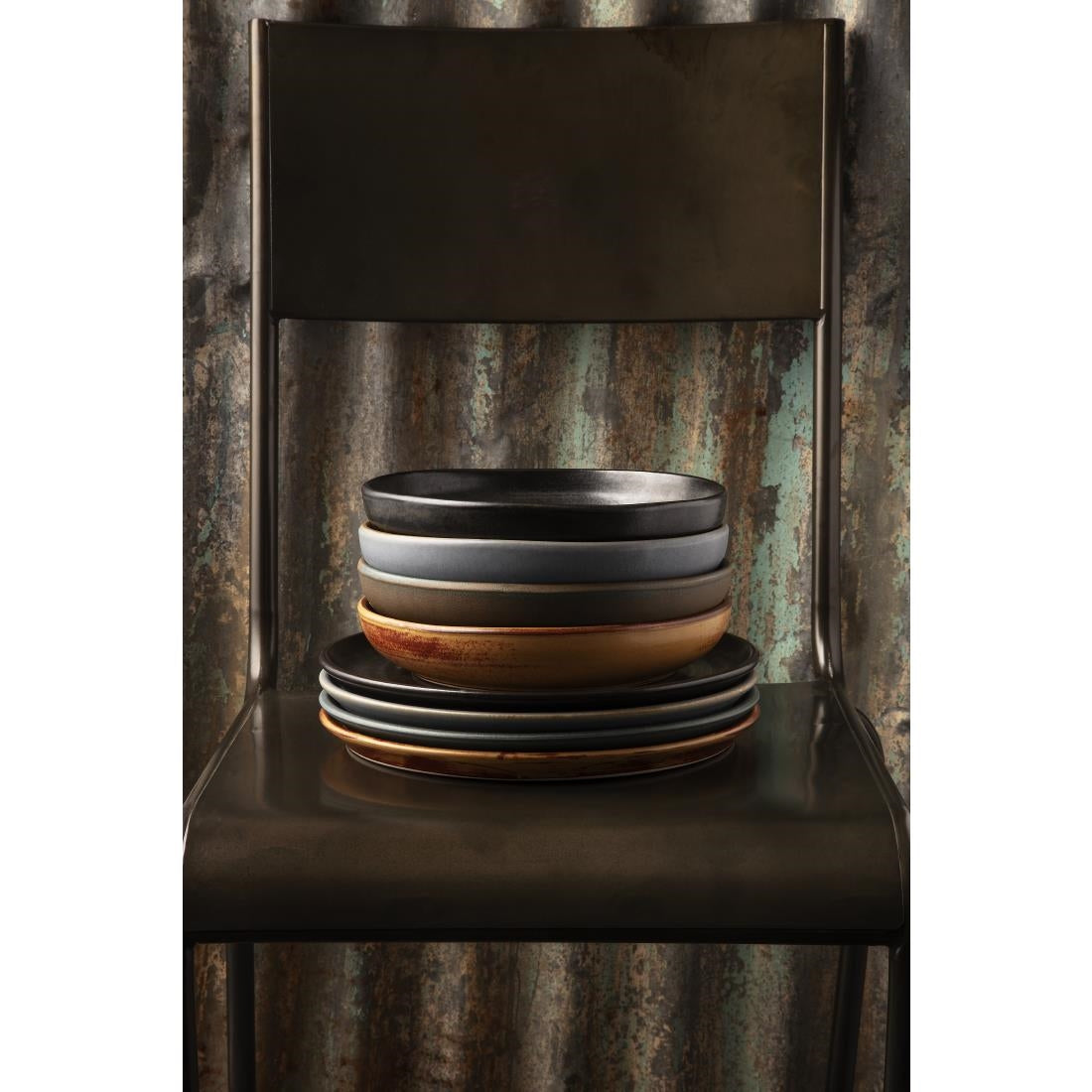 FA306 Olympia Canvas Coupe Bowl Blue Granite 230mm (Pack of 6) JD Catering Equipment Solutions Ltd