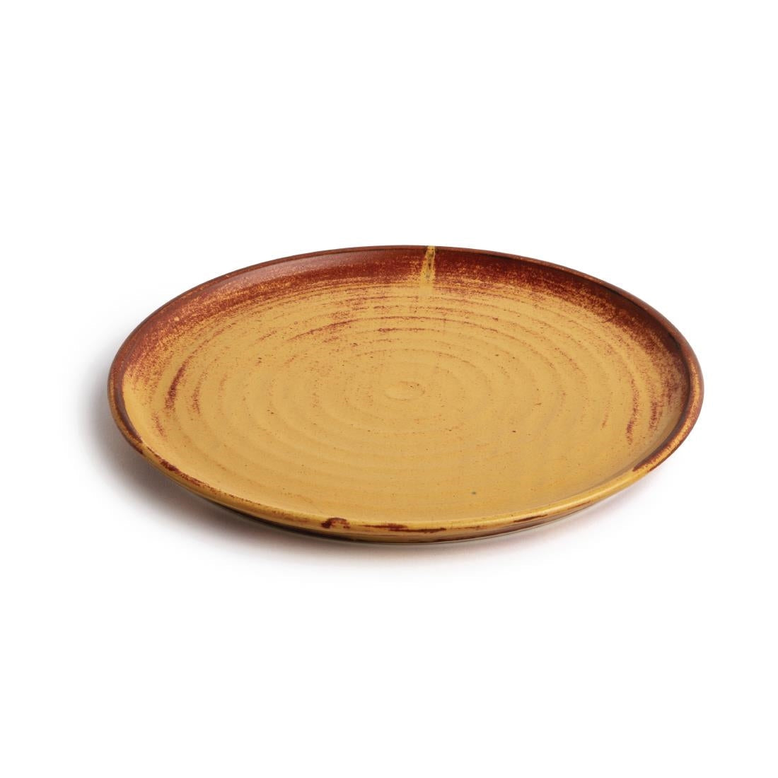 FA310 Olympia Canvas Small Rim Round Plate Sienna Rust 265mm (Pack of 6) JD Catering Equipment Solutions Ltd