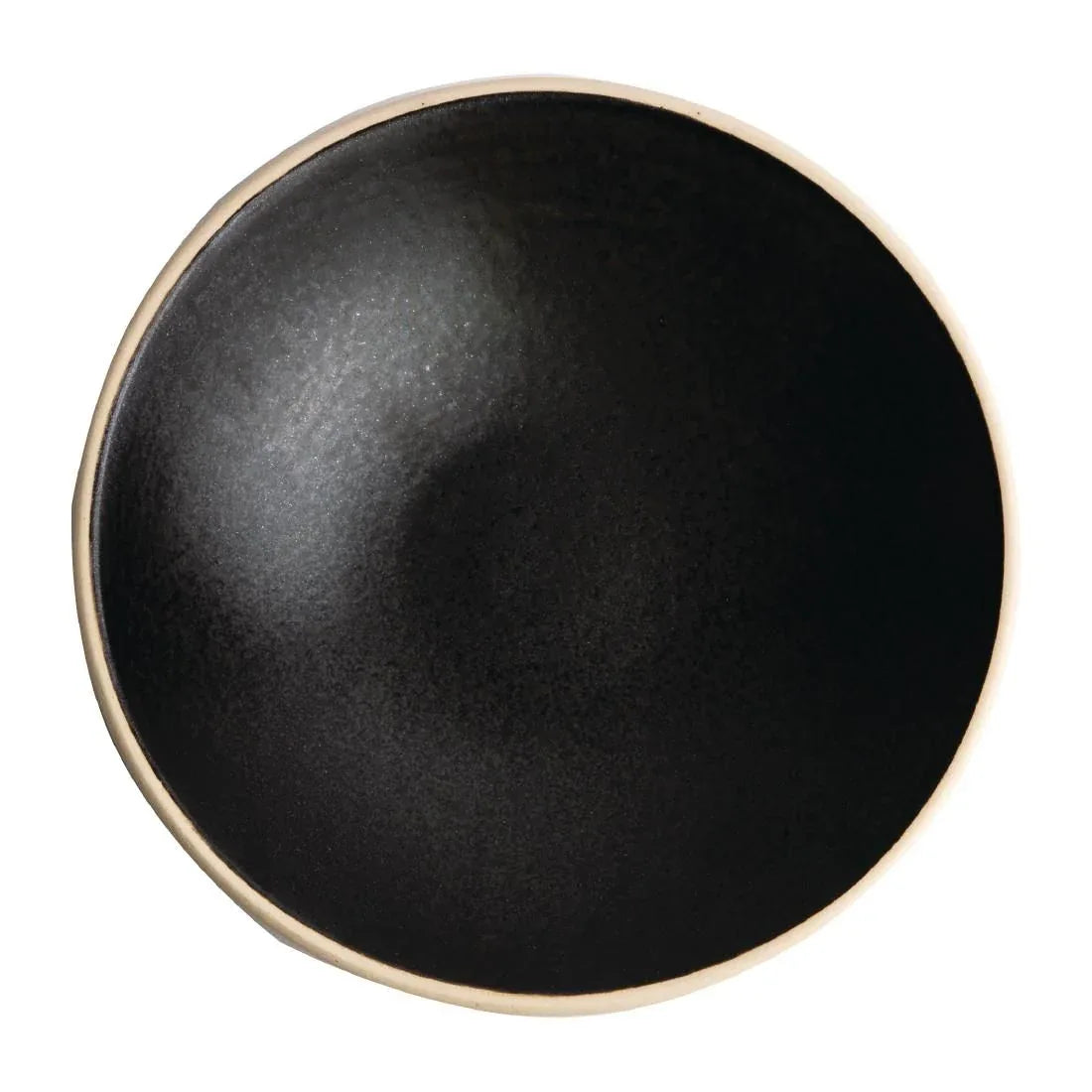 FA319 Olympia Canvas Shallow Tapered Bowl Delhi Black 200mm (Pack of 6) - JD Catering Equipment Solutions Ltd