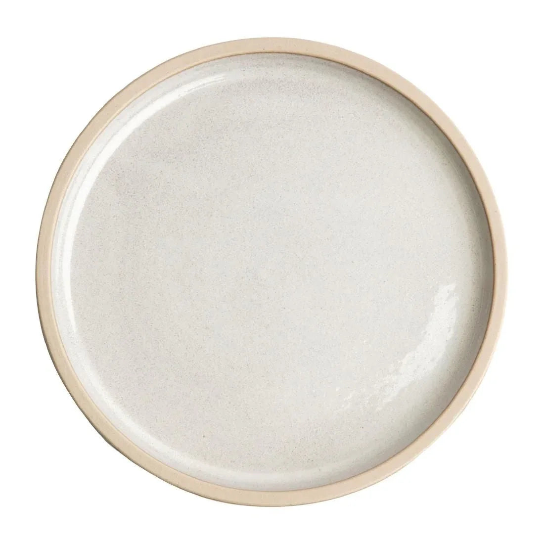 FA329 Olympia Canvas Flat Round Plate Murano White 250mm (Pack of 6) - JD Catering Equipment Solutions Ltd