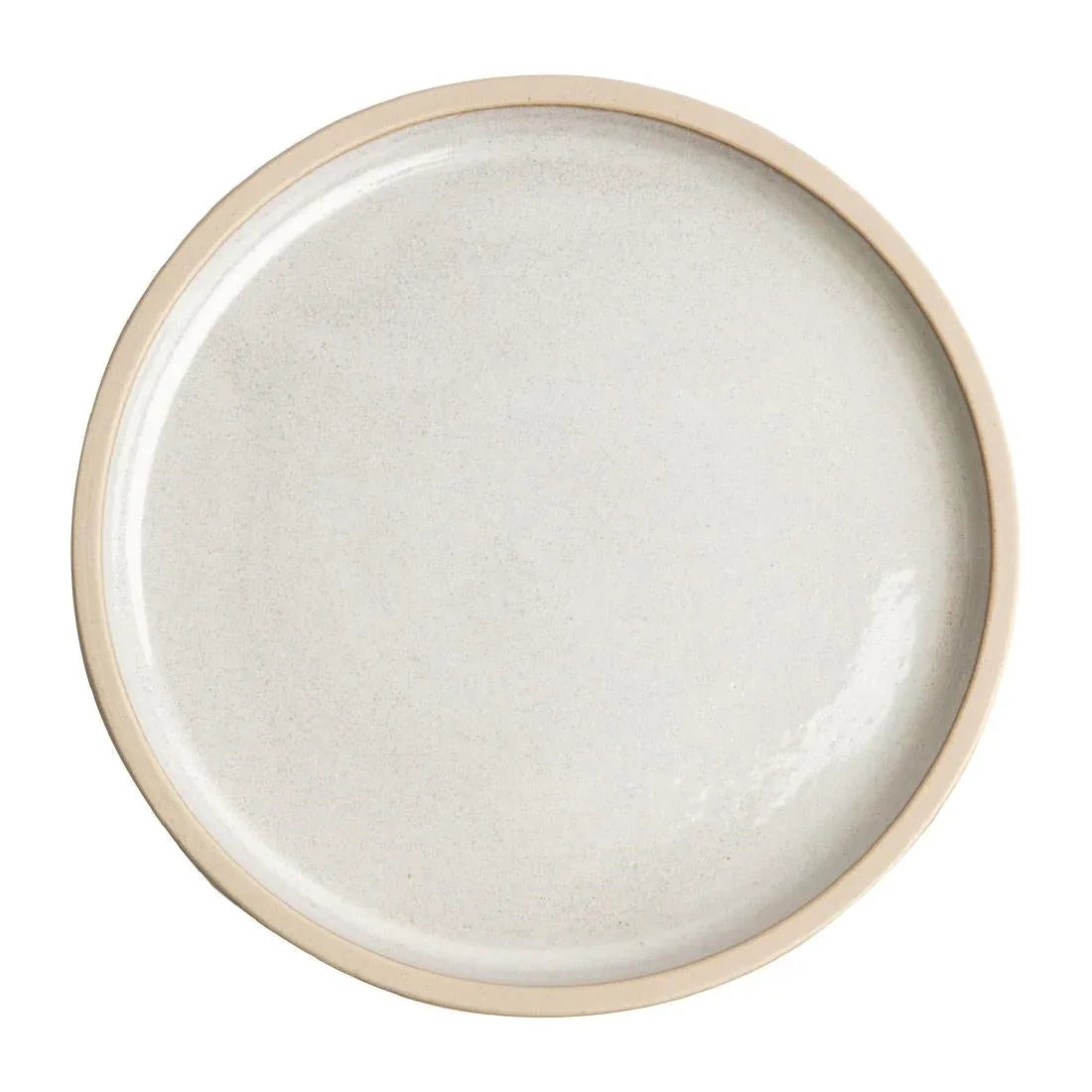 FA329 Olympia Canvas Flat Round Plate Murano White 250mm (Pack of 6) - JD Catering Equipment Solutions Ltd