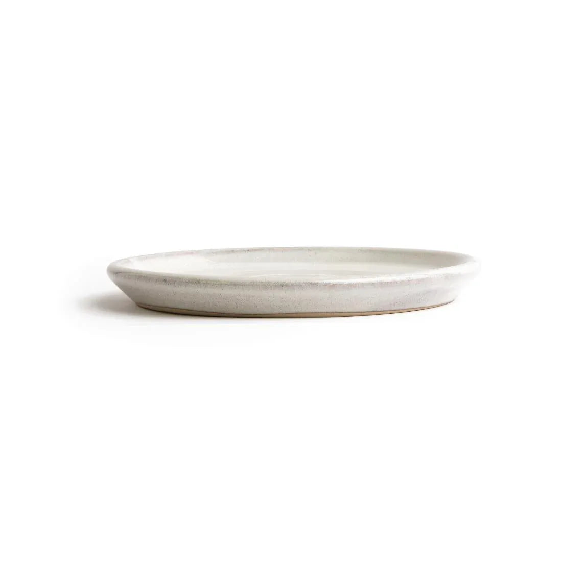 FA330 Olympia Canvas Small Rim Round Plate Murano White 180mm (Pack of 6) - JD Catering Equipment Solutions Ltd