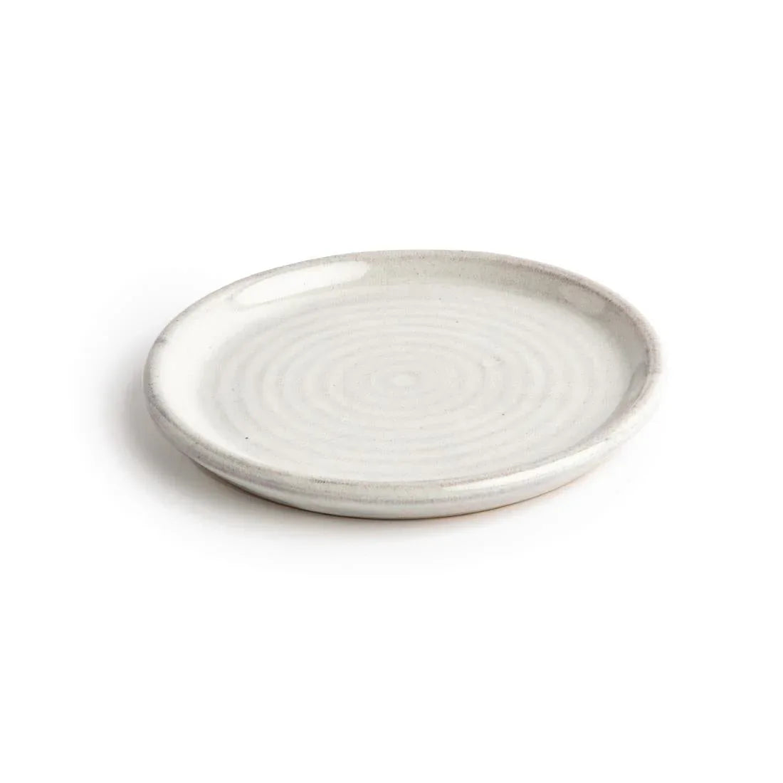 FA330 Olympia Canvas Small Rim Round Plate Murano White 180mm (Pack of 6) - JD Catering Equipment Solutions Ltd