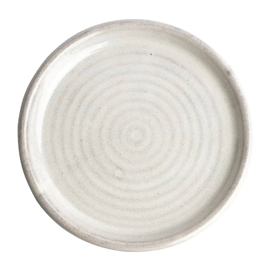 FA330 Olympia Canvas Small Rim Round Plate Murano White 180mm (Pack of 6) - JD Catering Equipment Solutions Ltd