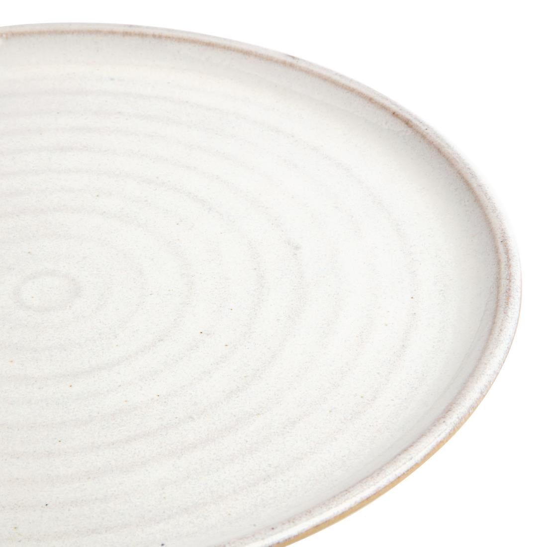 FA331 Olympia Canvas Small Rim Round Plate Murano White 265mm (Pack of 6) JD Catering Equipment Solutions Ltd